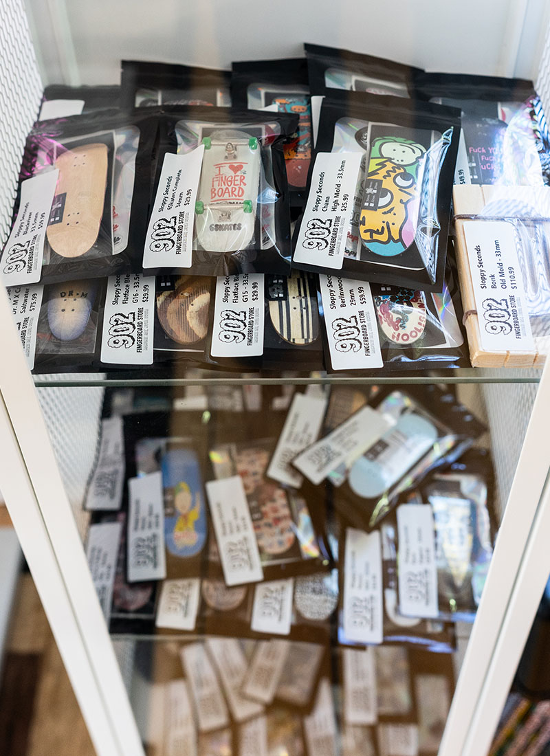 Canadian-made fingerboard brands on the shelf at 902