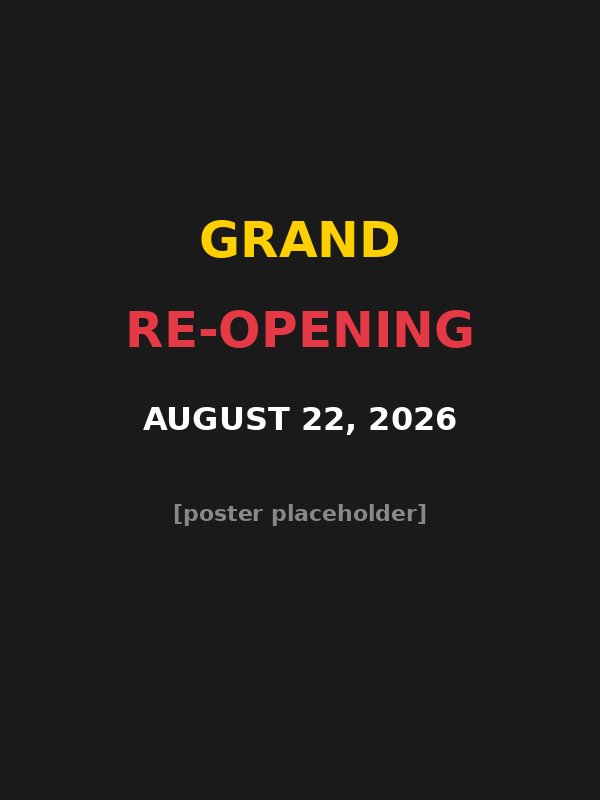 902 Grand Re-Opening — August 22, 2026