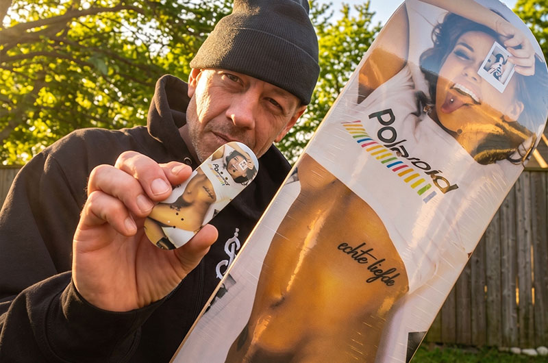 Frankie collab board — detail shot